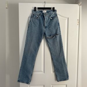 Size 25 AGOLDE jeans - never worn! High rise straight leg